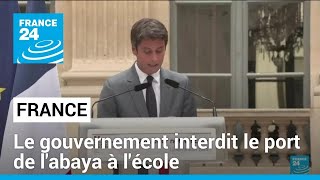 Interdiction de labaya à lécole  Attal appelle à quotfaire blocquot contre les atteintes à la laïcité [upl. by Chuch107]