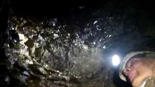 A huge cavity of fluorite crystals  Greenlaws Mine Weardale [upl. by Inaboy]