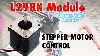 NEMA 17 Stepper Motor Control using L298N Arduino tutorial [upl. by Ilellan835]