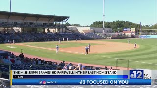 Mississippi Braves play final homestand at Trustmark Park [upl. by Eicats]