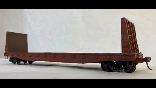 Tyco 53 Bulkhead Flatcar ScratchBash in HO Scale [upl. by Donnell95]