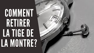 Comment retirer la tige dune montre [upl. by Ritz]