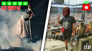 Travis Scott 300€ VS 50€ Concert Ticket  BACK 2 BACK Concerts In Frankfurt Moshpit Footage [upl. by Aneetsyrk]