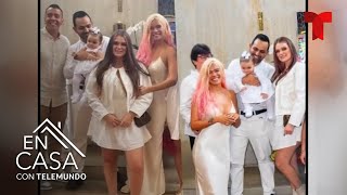 Critican a Karol G por su vestido en el bautizo de su sobrina  Telemundo Entretenimiento [upl. by Sul504]