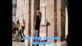 Kiska Hai Yeh Tumko Main Hoon Na  Karaoke With Lirick [upl. by Maura]