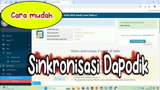 sinkron dapodik  cara sinkronisasi dapodik dengan benar [upl. by Aggappora]