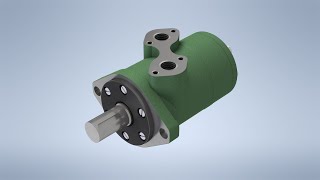 Orbital hydraulic motor gerotor style  ANIMATION [upl. by Aseena]