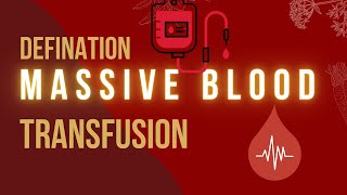 Anaesthesia  MTP  massive blood transfusion defination  Dr MEK ABCsofAnaesthesia [upl. by Assenar]