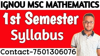 IGNOU MSc Mathematics SyllabusMathematics With Computer Application SyllabusIGNOU MACS Syllabus [upl. by Schwerin]