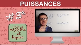 Effectuer des calculs de puissances 2  Troisième [upl. by Aneehsor]