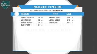 CSB Championship Division Round 10  Mordialloc v Mentone Day 1 [upl. by Ewen825]