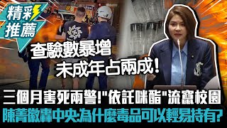 毒駕三個月害死兩警！「依託咪酯」流竄校園 陳菁徽轟中央：為什麼毒品可以輕易持有？【CNEWS】 [upl. by Tranquada890]