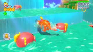 Super Mario 3D World 4 Plessies Plunging Falls [upl. by Fair]