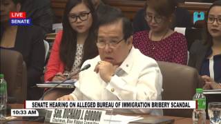 Senate hearing on alleged Bureau of Immigration bribery [upl. by Erret]