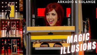 Arkadio amp Solange Magic illusions quotLo Show dei Recordquot [upl. by Asirac]