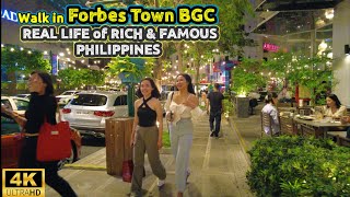 The RICH SIDE of the PHILIPPINES  FORBES TOWN BGC Walk Taguig city [upl. by Rentschler227]