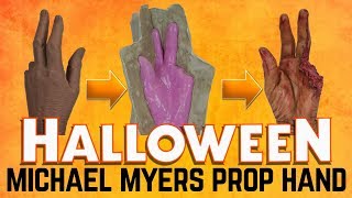 Halloween 2018  Michael Myers Hand Prop Display [upl. by Licna]