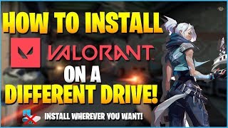 HOW TO INSTALL VALORANT IN A DIFFERENT DRIVE  INSTALL VALORANT ON HDD  HALLOW [upl. by Rediah]