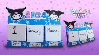 How to make a DESK CALENDAR  diy calendar  paper Mini calendar  DIY [upl. by Nike]