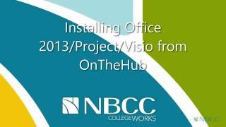 Install OfficeProjectVisio 2013 from OnTheHub 2016 LIVE Students Only [upl. by Nueoras]