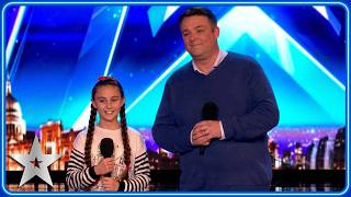 FATHER and DAUGHTER dazzle with Celine Dion cover  Unforgettable Audition  Britains Got Talent [upl. by Keel]