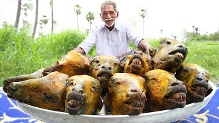 10 Goat Heads Recipe  Traditional Lamb Head curry  Easy Goat Head curry by Grandpa Kitchen [upl. by Frech103]