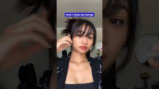 Easiest Way To Style Wispy Bangs [upl. by Leira82]