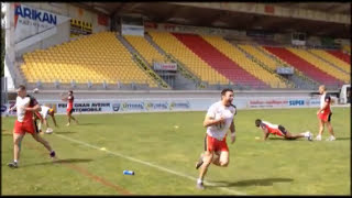 Entraînement vitesse et agilité  Dragons Catalans 2014 [upl. by Hagen]