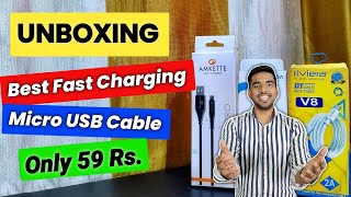 Best Micro USB Cable At Very Cheap Price  fast charging ⚡ cable  micro usb cable under 100 rs [upl. by Maggy]