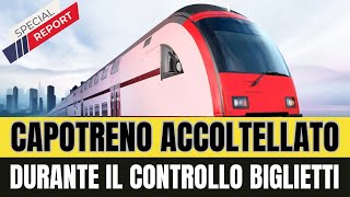 Capotreno accoltellato sul treno GenovaBusalla durante il controllo biglietti [upl. by Ahsinert]