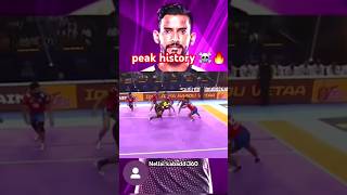 Siddarth peak of history ☠️🔥 kabaddi360 sportskabaddi kabaddishorts prokabaddi pklseason11 pkl [upl. by Anierdna]