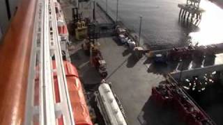 Carnival Splendor Cruise Part 2 How Luggage is Transferred to the Ship [upl. by Tilford]