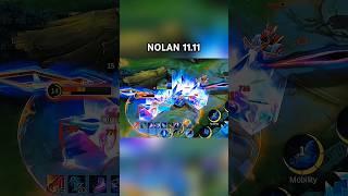 Skills effect is mindblowing 🤯🤯🤯 nolan nolan1111 mobilelegends mlbb shorts mlbb1111 [upl. by Enorel996]