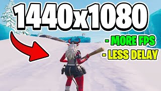 Best Stretched Resolution of ALL TIME 1440x1080 in Fortnite Chapter 4 2 [upl. by Notgnimer]