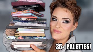 RANKING ALL OF THE EYESHADOW PALETTES I TRIED IN 2023 [upl. by Rawden237]