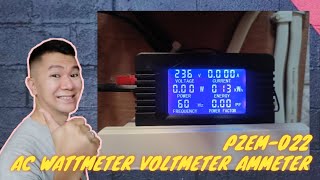 OFFGRID SOLAR  PZEM022 BY PEACEFAIR  AC WATTMETER VOLTMETER AMMETER  INSTALL AT INVERTER OUTPUT [upl. by Doralin]