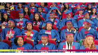 Tinubu Cautions Graduates On Greener Pastures [upl. by Leahcin]