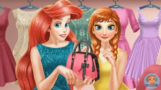 Anna And Ariel Dressing Room  dress up games videos for kids  4jvideo [upl. by Brunell]