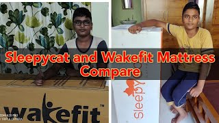 sleepycat and wakefit mattress Comparison [upl. by Reldnahc173]