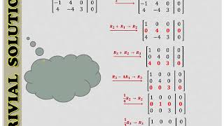 Example of Trivial amp Non trivial Solution [upl. by Ileak]