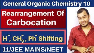 GOC 10  Rearrangement of Carbocation  Hydride  Methyl and Phenyl Shifting JEE MAINSNEET [upl. by Adnilrev]