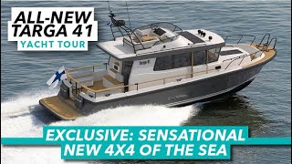 EXCLUSIVE Sensational new 4x4 of sea  Allnew Targa 41 tour  Motor Boat amp Yachting [upl. by Octavus]