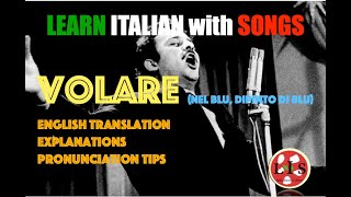 Volare Lyrics and Translation  Italian Vocabulary Grammar and Cultural Insights [upl. by Enyaz]