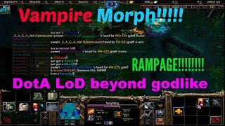 DotA 1 685i LOD  Morphing RAMPAGE  beyond GODLIKE [upl. by Naujet]