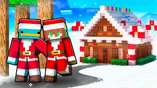 Construí una CASA DE NAVIDAD en Minecraft [upl. by Omocaig]