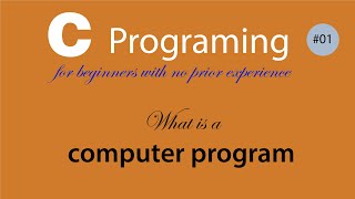 C programing What is a program [upl. by Etnemelc]