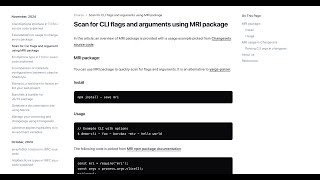 Scan for CLI flags and arguments using MRI package [upl. by Oisinoid]