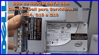 SSD 480GB SATA 6Gb Genuíno Dell para Servidores T150 R250 R260 R360 R450 R550 R740 R750 R760 R6525 [upl. by Barthol167]