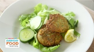 Chickpea Fritters  Everyday Food with Sarah Carey [upl. by Annuahsal]