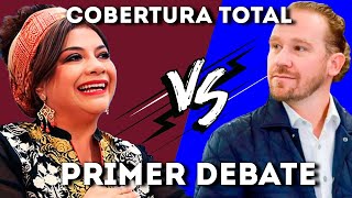 DebateCDMX  Clara Brugada Morena VS Santiago Taboada PAN  Cobertura Total [upl. by Yentroc]